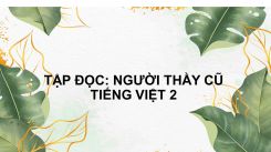 Tập đọc: Người thầy cũ
