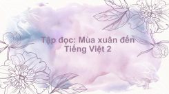 Tập đọc: Mùa xuân đến