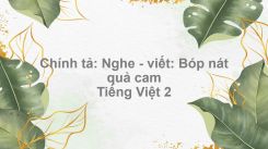 Chính tả: Nghe - viết: Bóp nát quả cam