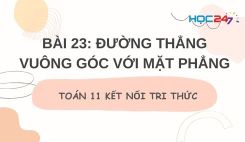 Bài 23: Đường thẳng vuông góc với mặt phẳng
