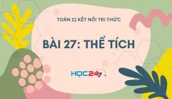 Bài 27: Thể tích