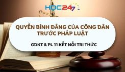 Bài 9: Quyền bình đẳng của công dân trước pháp luật