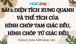 Bài 2: Diện tích xung quanh và thể tích của hình chóp tam giác đều, hình chóp tứ giác đều