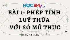 Bài 1: Phép tính luỹ thừa với số mũ thực
