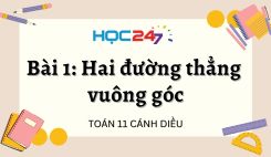 Bài 1: Hai đường thẳng vuông góc