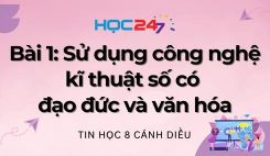 Bài 1: Sử dụng công nghệ kĩ thuật số có đạo đức và văn hóa