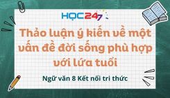 Thảo luận ý kiến về một vấn đề đời sống phù hợp với lứa tuổi