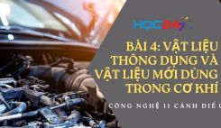 Bài 4: Vật liệu thông dụng và vật liệu mới dùng trong cơ khí