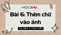 Bài 6: Thêm chữ vào ảnh