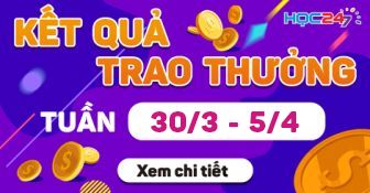 DANH SÁCH NHẬN THƯỞNG TUẦN 30/3 - 5/4