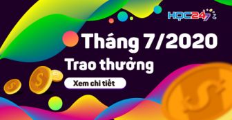 DANH SÁCH NHẬN THƯỞNG THÁNG 7
