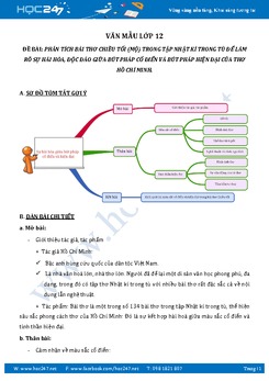 Nghị luận về bút pháp cổ điển và hiện đại trong bài thơ Chiều tối của Hồ Chí Minh
