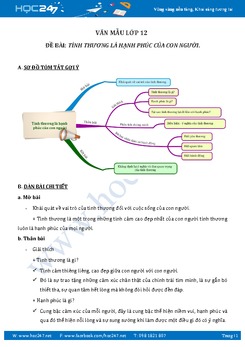 Nghị luận xã hội tình thương là hạnh phúc của con người