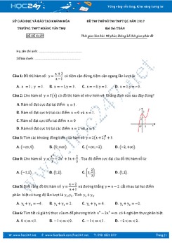 5 Đề thi thử môn Toán THPT QG 2017 có đáp án