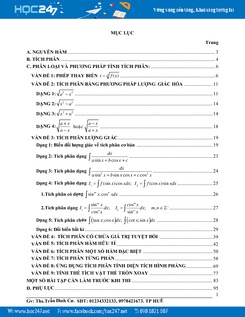 Chuyên đề Nguyên Hàm Tích phân và Ứng dụng Trần Đình Cư