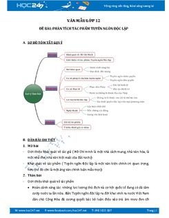 Phân tích tác phẩm Tuyên ngôn Độc lập của Hồ Chí Minh