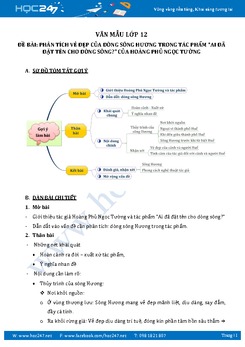 Phân tích dòng sông Hương trong Ai đã đặt tên cho dòng sông