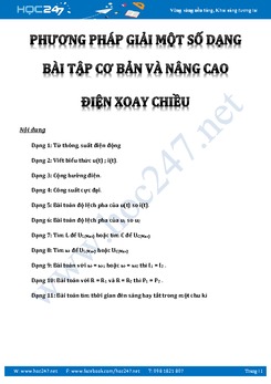 11 Phương pháp và kĩ thuật giải bài tập Dòng Điện Xoay Chiều CB & NC