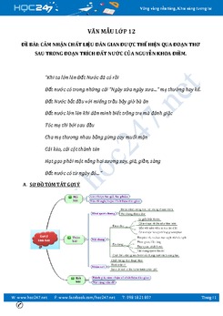 Chất liệu dân gian qua đoạn thơ đầu đoạn trích Đất Nước