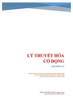 300 Câu trắc nghiệm Lý thuyết Hóa học có lời giải chi tiết