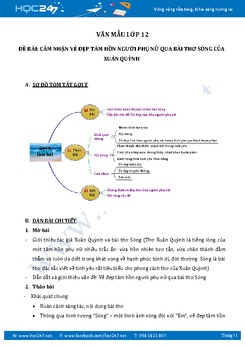 Vẻ đẹp tâm hồn người phụ nữ qua bài thơ Sóng của Xuân Quỳnh