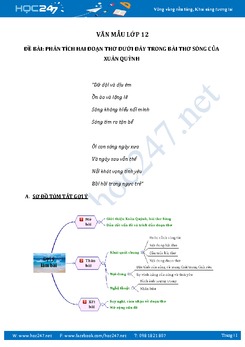 Phân tích hai khổ thơ đầu trong bài thơ Sóng của Xuân Quỳnh