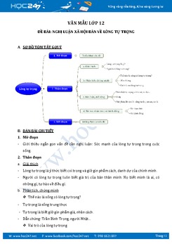 Nghi luận xã hội bàn về lòng tự trọng trong cuộc sống