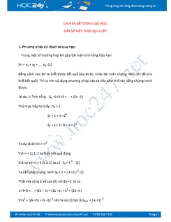 Bồi dưỡng học sinh giỏi 6