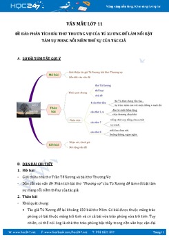 Tâm sự mang nỗi niềm thế sự của Trần Tế Xương qua bài Thương vợ
