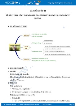 Vẻ đẹp hình tượng bà Tú qua bài Thương vợ của Trần Tế Xương