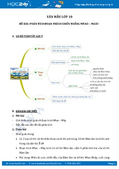 Phân tích đoạn trích Chiến thắng Mtao Mxây