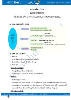 Kể chuyện lần đầu tiên được đi chơi xa