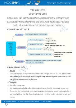 Nơi ở và nơi làm việc của Bác qua văn bản Phong cách Hồ Chí Minh