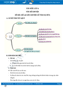 Kể lại truyện cổ tích Sọ Dừa