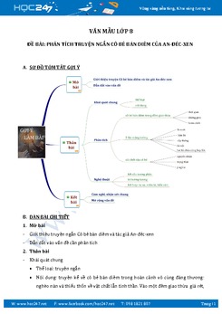Phân tích truyện ngắn Cô bé bán diêm của An-đéc-xen