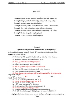 Chinh phục lí thuyết hóa học ThS Lương Minh Hiền