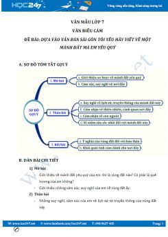 Viết về mảnh đất yêu quý và gắn bó qua văn bản Sài Gòn tôi yêu