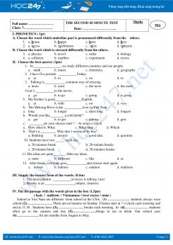 Bài tập viết lại câu tiếng Anh lớp 6 học kì 1