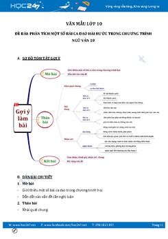 Phân tích một số bài ca dao hài hước trong chương trình văn 10