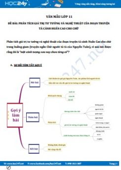 Phân tích giá trị tư tưởng và nghệ thuật cảnh Huấn Cao cho chữ