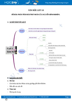 Phân tích bài thơ Nhàn của Nguyễn Bỉnh Khiêm