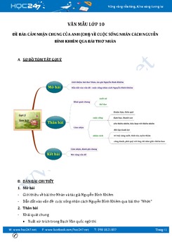 Cảm nhận về cuộc sống nhân cách Nguyễn Bỉnh Khiêm qua bài thơ Nhàn