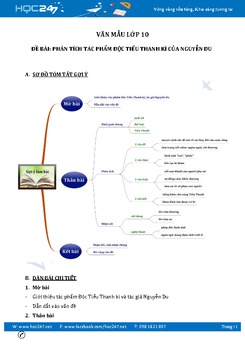 Phân tích tác phẩm Đọc Tiểu Thanh kí của Nguyễn Du