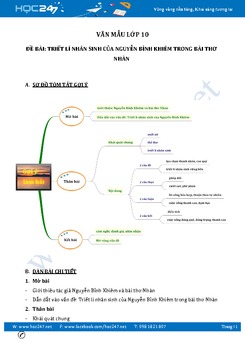 Triết lí nhân sinh của Nguyễn Bỉnh Khiêm trong bài thơ Nhàn