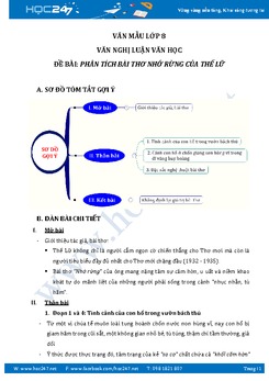 Phân tích bài thơ Nhớ rừng của nhà thơ Thế Lữ