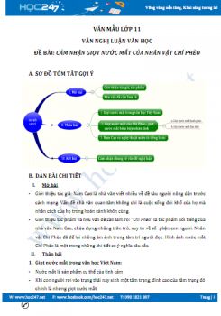 Cảm nhận về giọt nước mắt của nhân vật Chí Phèo trong tác phẩm Chí Phèo của Nam Cao
