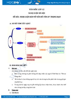 Nghị luận xã hội bàn về vấn đề tôn sư trọng đạo