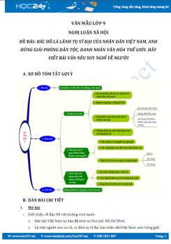 Chứng minh Bác Hồ là lãnh tụ vĩ đại, anh hùng giải phóng dân tộc, danh nhân văn hoá thế giới