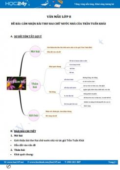 Cảm nhận bài thơ Hai chữ nước nhà của Trần Tuấn Khải