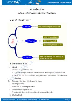 Kể về người bà kính yêu của em